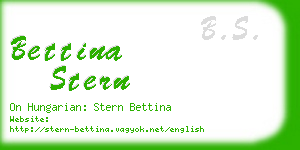 bettina stern business card